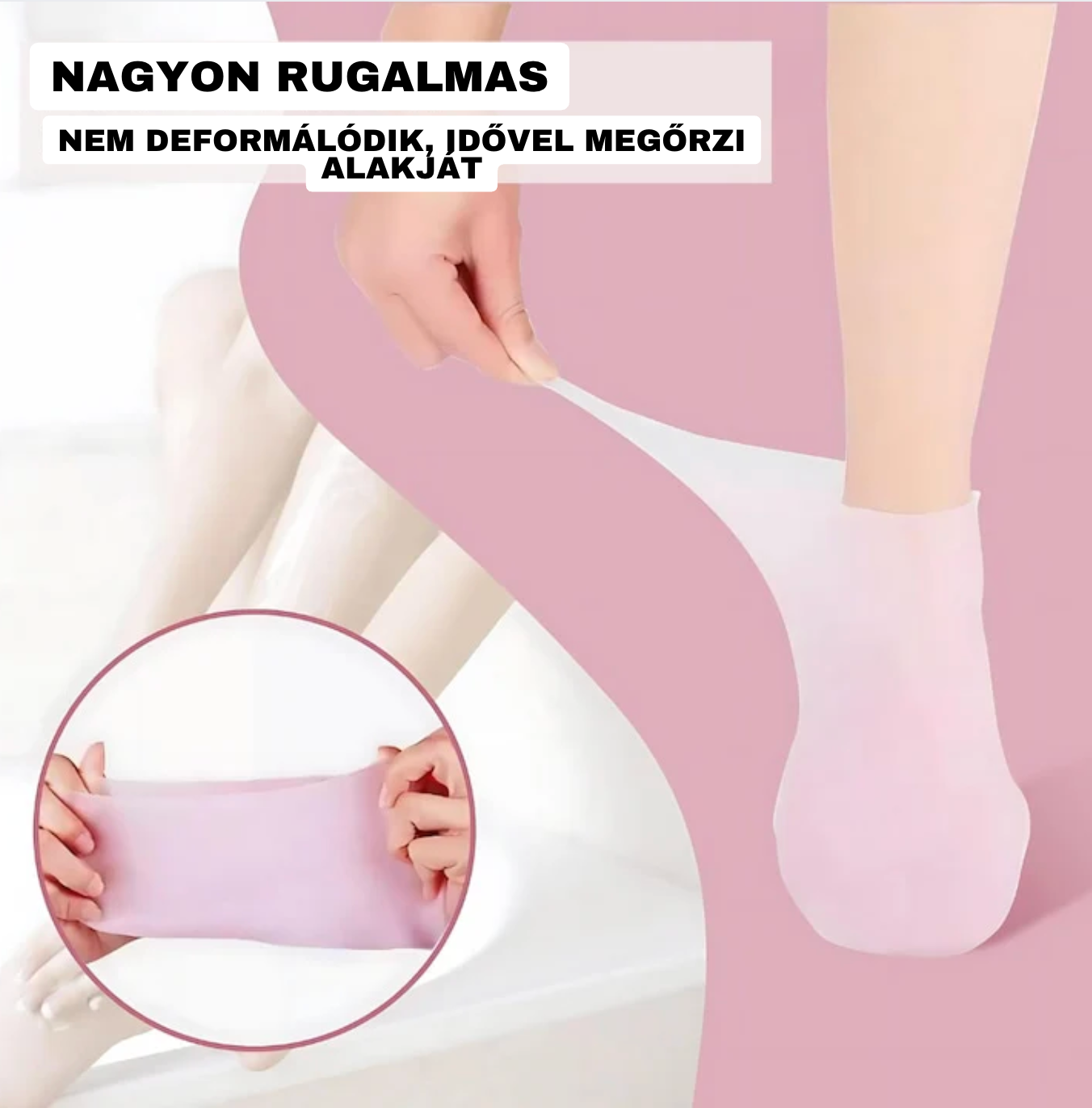 Hidratáló szilikonos lábápoló zokni (1+1 INGYEN)